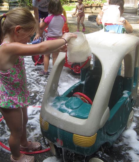 Playfully Learning Cool Off With Car Wash Play