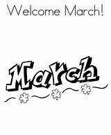March Coloring Pages Month Welcome Sheet Kids Book Printable Print Spring Advertisement Page2 Coloringpagebook sketch template