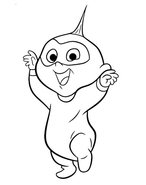 Incredibles Coloring Pages Jack Jack Incredibles 2