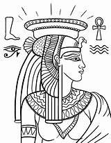 Coloring Pages Cleopatra Egyptian Nefertiti Queen Printable Anubis Mandala Egypt Ancient Choose Board Color Getdrawings Getcolorings Wedding sketch template