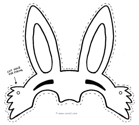 easter bunny mask template bunny mask easter bunny template easter
