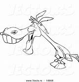 Donkey Outlined Toonaday Donkeys sketch template