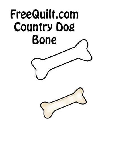 printable dog bone template printable
