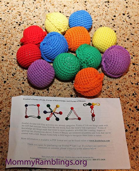froebel gifts yarn balls review give  giveaway ended
