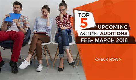 top  upcoming acting auditions voted