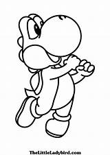 Coloring Yoshi Pages Clipartmag sketch template