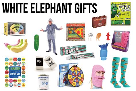 hilarious white elephant gifts   play party plan