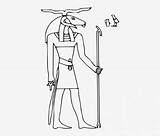 Anubis Goddesses sketch template