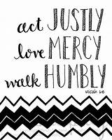 Act Micah Justly Walk Mercy Humbly Etsy Print Verses Bible sketch template