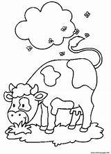 Cow Coloring Pages Printable Color sketch template