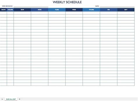 work schedule templates  word  excel smartsheet  blank monthly work schedule