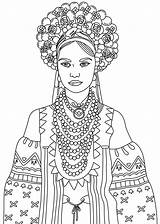 Coloring Pages Colouring Women Choose Board Printable Ethnic sketch template