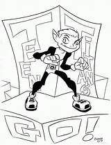 Coloring Beast Boy Pages Comments Coloringhome sketch template