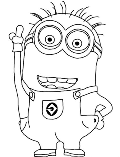 minion coloring pages printable minion coloring pages  minion