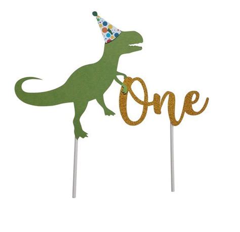dinosaur birthday cake topper st birthday  bday cake etsy