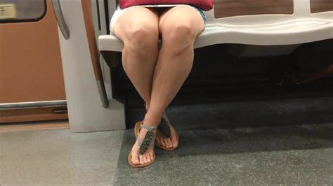 candid feet in sandals on the metro face porn 8a xhamster