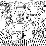 Christmas Coloring Party Pages Getcolorings Children Printable sketch template