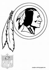 Coloring Redskins Pages Washington Nfl Logo Clip Clipart Horseshoe Colouring Wedding Print sketch template