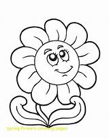 Cute Coloring Pages Flower Flowers Color Getcolorings Spring sketch template
