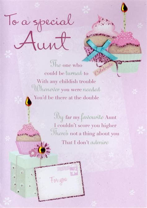 Special Aunt Birthday Greeting Card Cards Love Kates