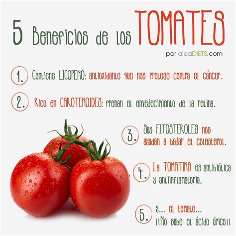 beneficios de los tomates alea tu nutricionista
