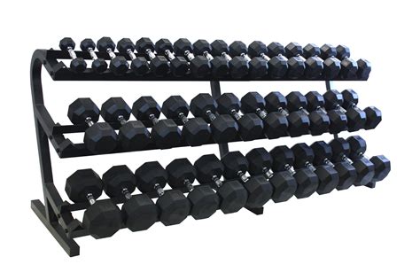 lb pairs dumbbell weight set  rack rubber flat  sided