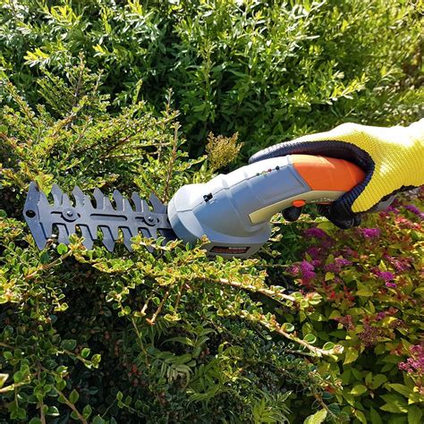 garden electric cordless grass shears hedge trimmer hand held  ebay