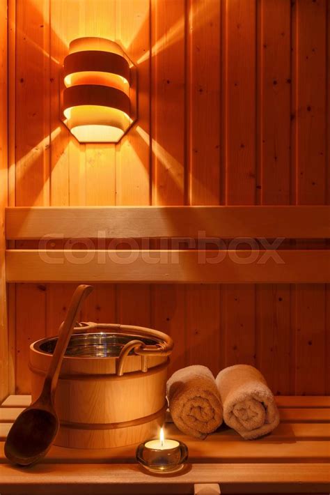 wellness  spa   sauna stock image colourbox