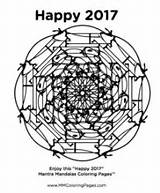 Coloring Pages Mantra Happy Mandalas sketch template