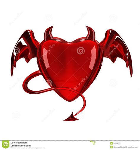 heart devil 3d render stock illustration illustration of holiday 40358722