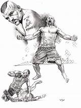 Iceman Liddell Lidell Thai Muay Représenté Boxing Famer Victoire Scène Travers sketch template