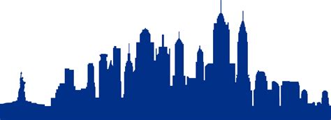 york city skyline silhouette silhouette png