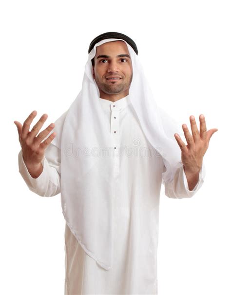 Homme Arabe Dans L éloge La Prière Ou Le Culte Image