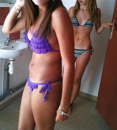 Bikini Bathroom Firm Fit Tight Amateur Blonde Brunette