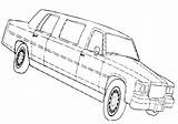 Limousine Coloring Pages Limo sketch template