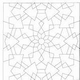 Coloring Pages Mandala Square Geometry sketch template