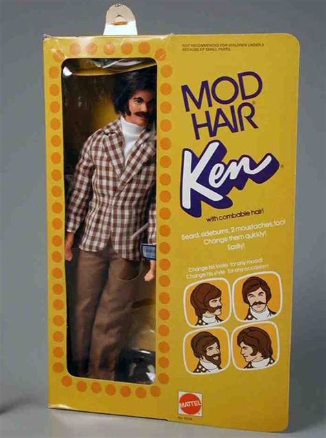 Mod Hair Ken Doll With Combable Hair Beard Sideburns And