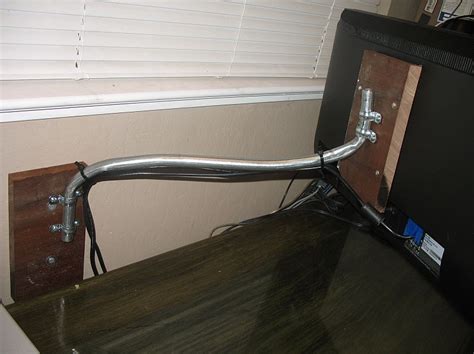 Homemade Monitor Wall Mount Arm Nifty