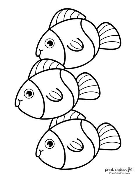 top  fish coloring pages cute  printables  printcolorfuncom