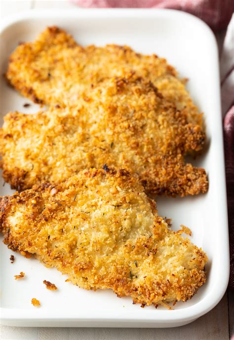 crispy baked chicken cutlets oven fried a spicy perspective