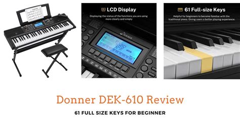 donner dek  review  keys piano designed  beginner