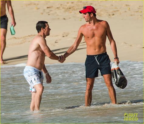 mark wahlberg goes shirtless for another barbados beach
