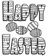 Easter Coloring Pages Hoppy Alphabet Happy Kids Sheets Colouring Printable Ecoloring sketch template