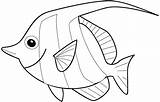 Coloring Fish Small Pages Getcolorings sketch template