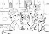 Pony Little Coloring Family Pages Fluttershy Shy Gamesmylittlepony Play sketch template