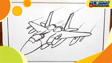 menggambar pesawat jet tutorial menggambar youtube