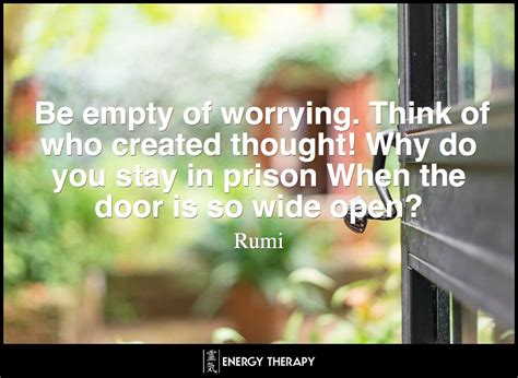be empty of worrying think of who created thought