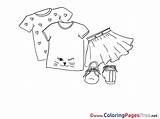 Coloring Shirt Skirt Pages Children Sheet Title sketch template