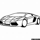 Lamborghini Aventador Colouring Thecolor sketch template