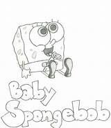 Spongebob Baby Drawing Patrick Simple Getdrawings sketch template